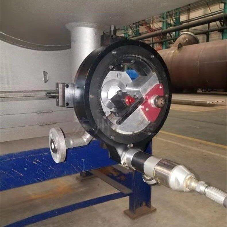 供应HT180MME法兰水纹线在线加工便捷式法兰机密封面修复法兰加工