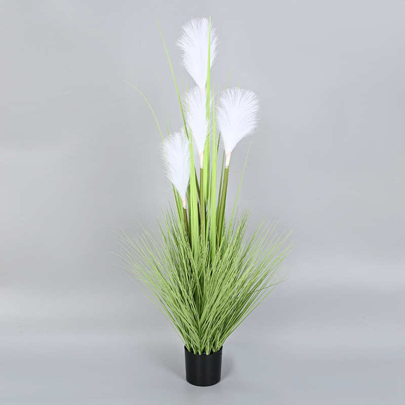 户外景观亮化仿真芦苇草盆景灯现代简约家居装饰摆件绿植发光灯