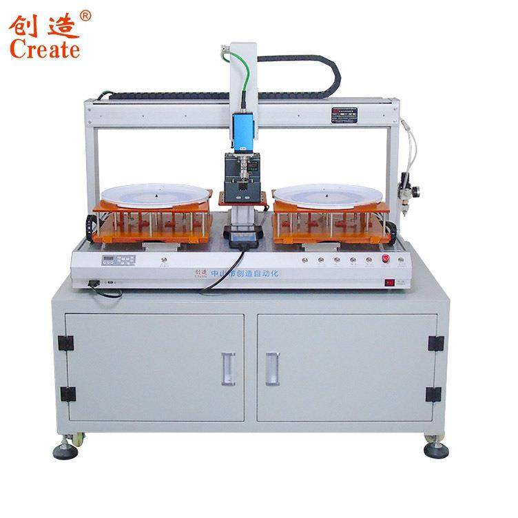 高速落地式双头螺丝机 双工位自动达螺丝机 全自动锁螺丝机厂家