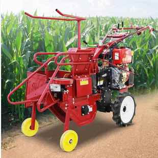 单行台割多秸能KUS收 功小型玉米收割机 手推式 秆粉碎收割一体机