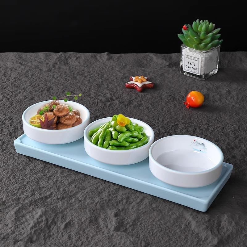 中式私房菜高档精致套装小碗配菜凉菜碟酒店仿瓷创意摆盘装饰餐具