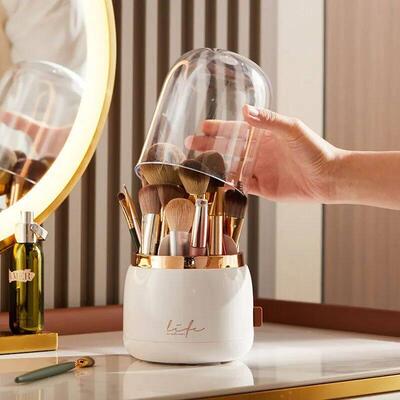 1PC Rotating makeup brush storage bin旋转化妆刷收纳桶
