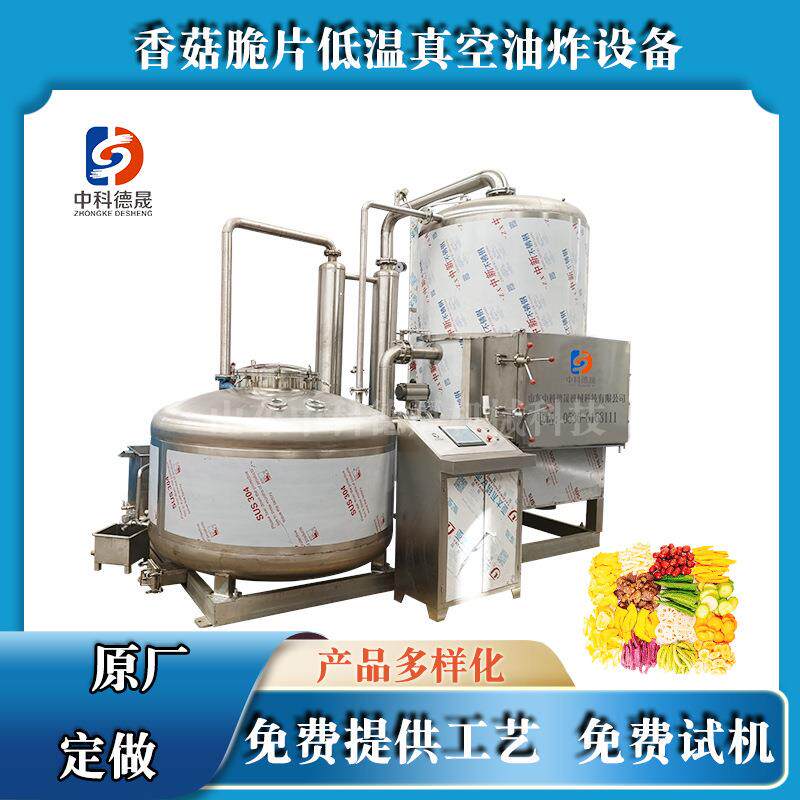 果蔬低温真空油炸机莲藕片真空油炸机薯条薯片低温油炸成套设备