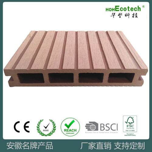 木塑WPC地板一代方孔145*24环保塑木材料园林室外装修板防腐木材