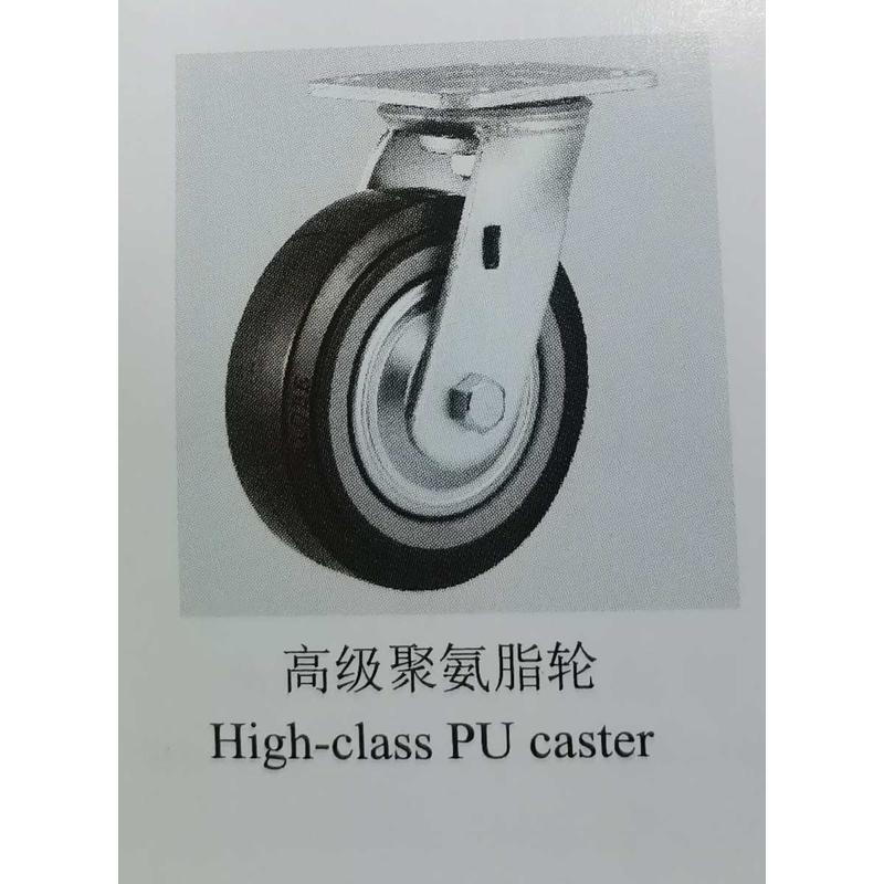 正厂环球GLOBE脚轮5寸重型双轴承黑色超级聚氨酯万向轮刹车轮批发