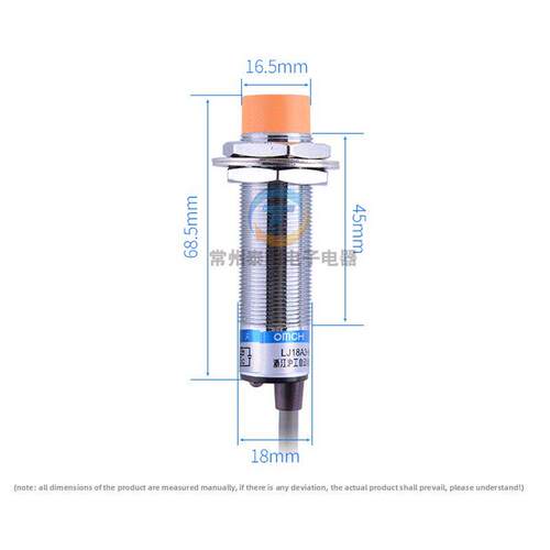 M18Mm Hugong接近开关传感器Lj18A3-8-Z/Ex双线直流常开No 24V 12