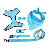 牵引绳蝴蝶结2025项圈包件套背带宠物厂家直销垃圾方巾胸六狗狗