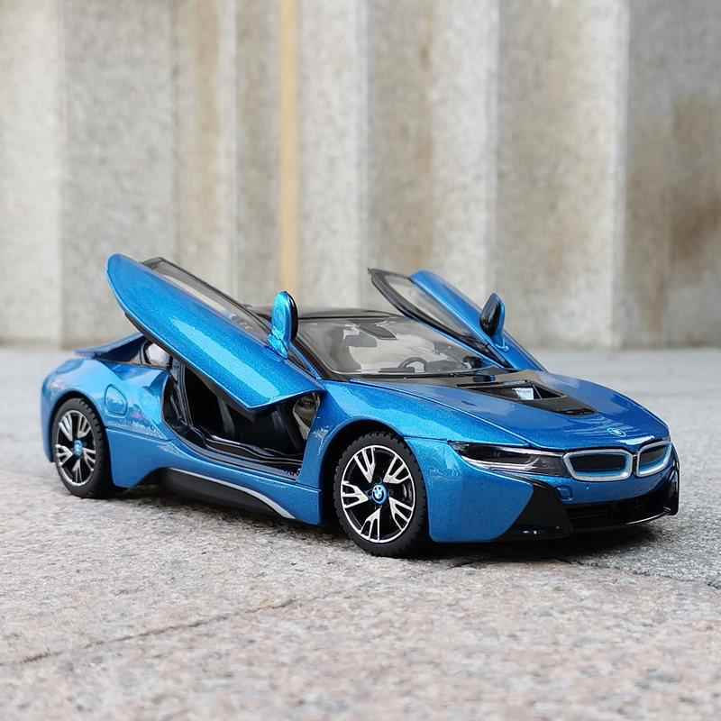 高档正版:241马i8三开门原厂仿真合孩金汽车模型摆件收藏男金属玩