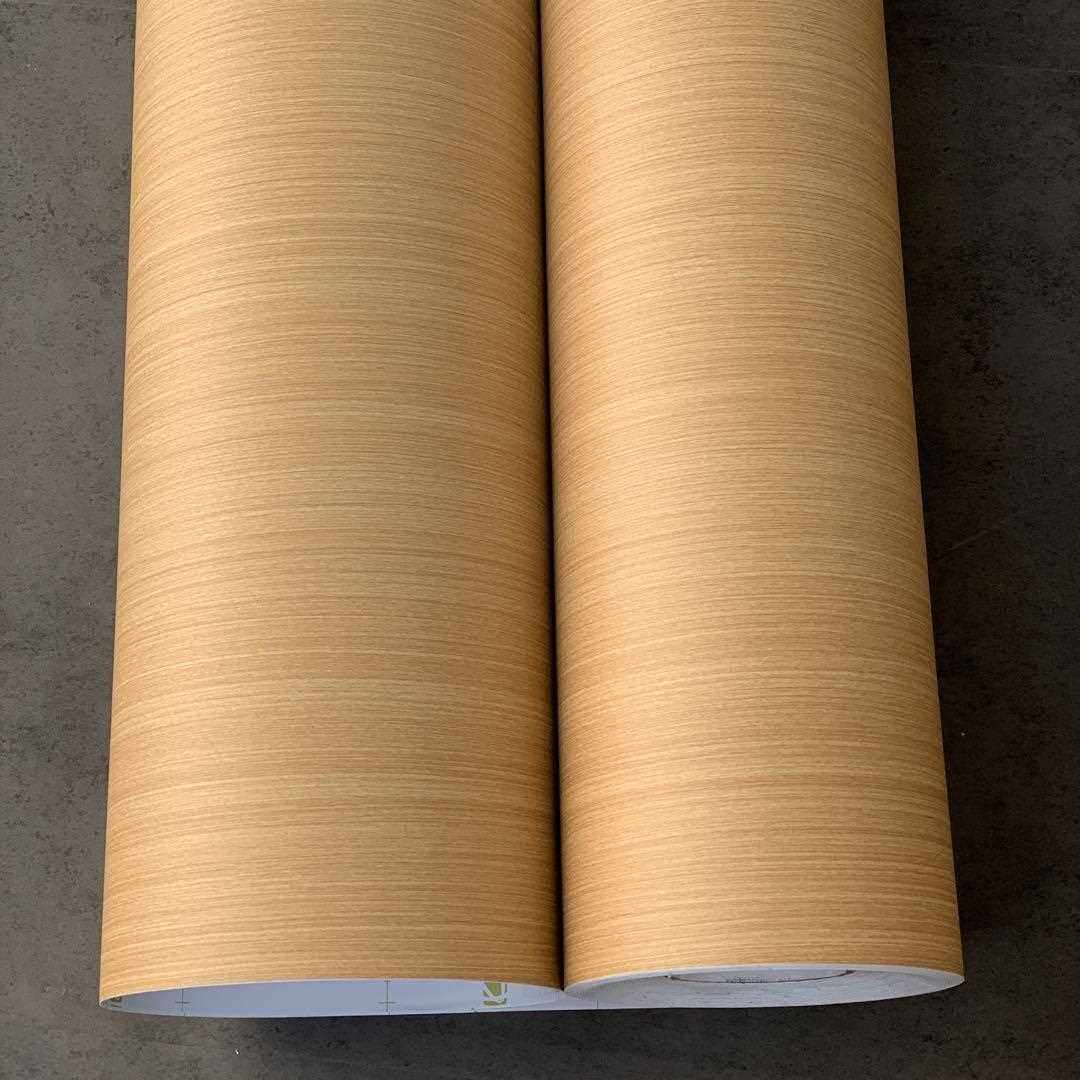 新款直销特厚导气槽科技竖直木纹自粘墙纸展柜展台自贴壁纸装饰贴
