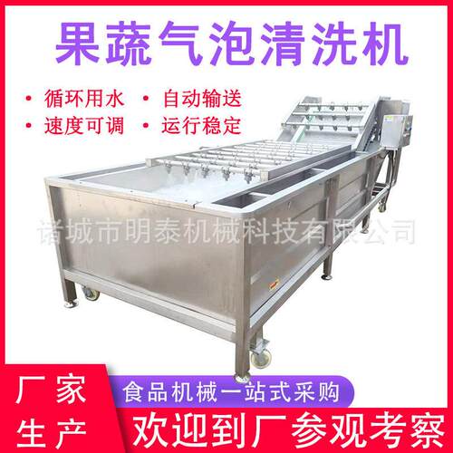 商用海鲜清洗去杂机 海带蛤蜊肉清洗设备 脐橙柚子果蔬气泡清洗机