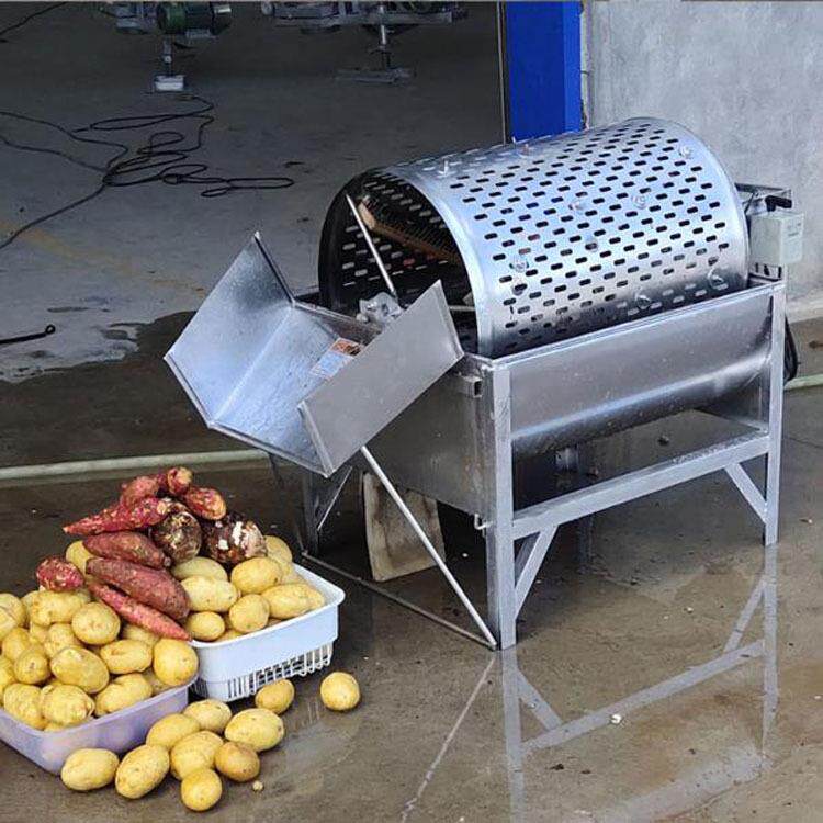不锈钢滚筒式洗薯机小型红薯土豆莲藕洋芋萝卜清洗去泥机洗薯机