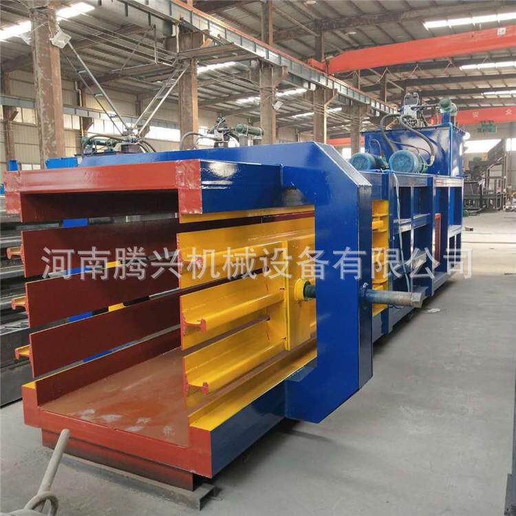 现货供应大型液压废纸 全自动黄纸板打包机 塑料瓶子压块机
