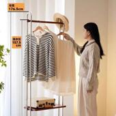 现代简约不锈LVM衣钢架家用落衣地功能挂衣架卧室收多纳架可移动