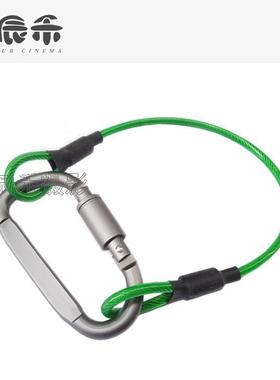 大电力扣胶挂腰绳安全绳钢丝绳 萤光布基胶带EYO挂影剧组黑白彩色