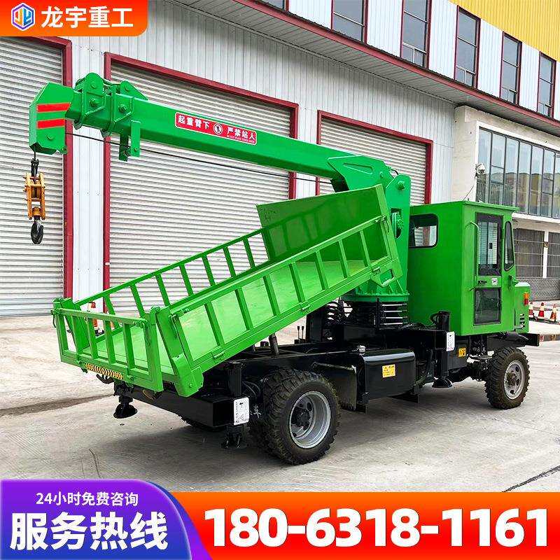 吨5吨爬山虎随车吊液压自卸吊建筑楼板自卸吊车农用四驱随车吊