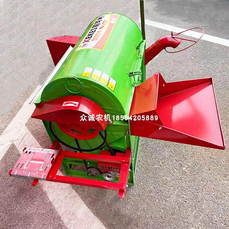家用小型水稻脱粒机电动打水稻机器手推式下地打水稻机器脱粒机
