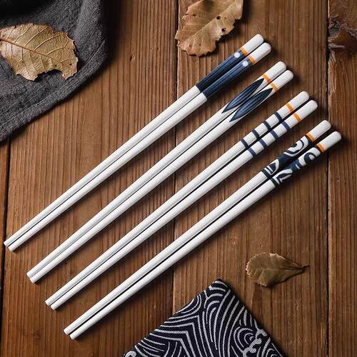 Japanese-style ceramic chopsticks for home use, mold-resista