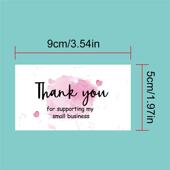 订单感谢贺卡小型企业感谢卡 纸卡感谢您 50张 包贺卡感谢卡