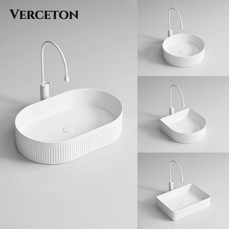 创意纹理艺术台上盆卫生间陶瓷一体洗手盆单盆阳台洗漱洗脸台面盆,家装主材,台上盆,淘宝优惠券,粉丝福利购,淘宝优惠卷