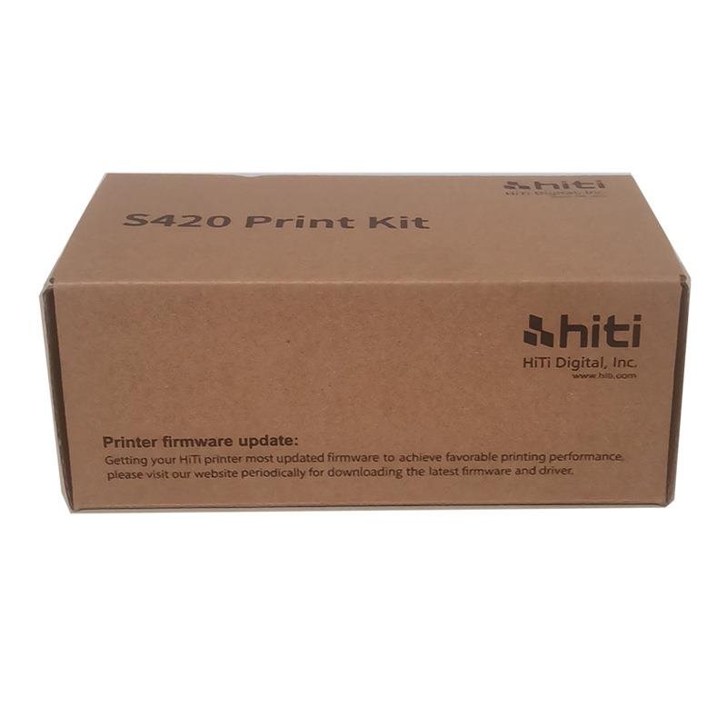 呈妍S420纸打印机色带3装414黑字进相纸口基大包3411100张