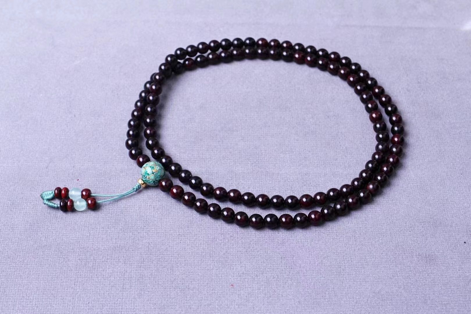 【大器】小叶紫檀0.7佛珠文玩手串念珠手链项链趣味收藏送礼佳品