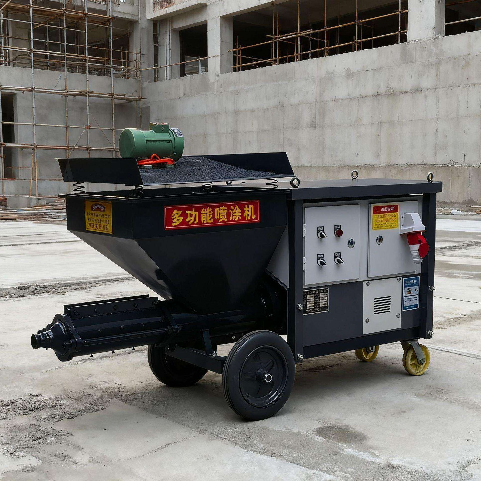 水泥砂浆喷涂机多功能全自动粉墙机装修施工小型外墙抹灰机器设备