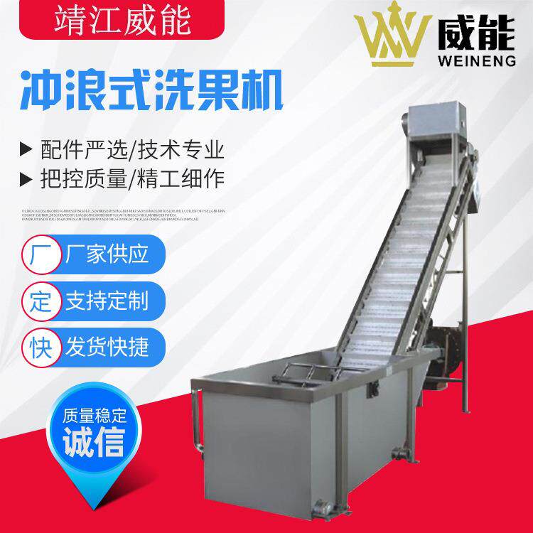 厂家直销大型工业商用菠萝橙子苹果百香果椰肉番茄冲浪气泡清洗机