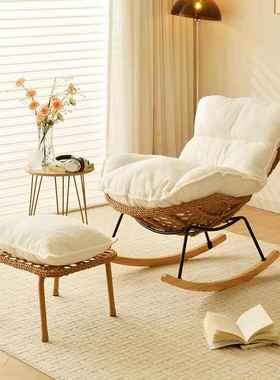 摇摇椅家用户外休闲藤椅客厅单人椅懒人沙发摇椅大人躺椅沙发椅