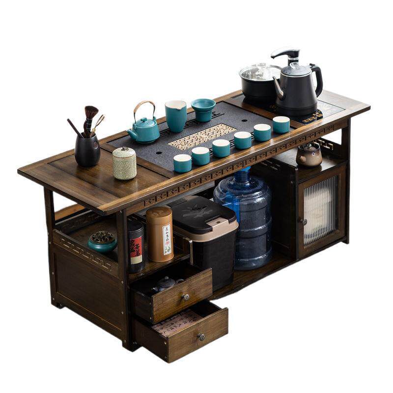 沙发边几茶几茶具茶台烧水壶一体移动家用茶桌茶台客厅实木小茶车