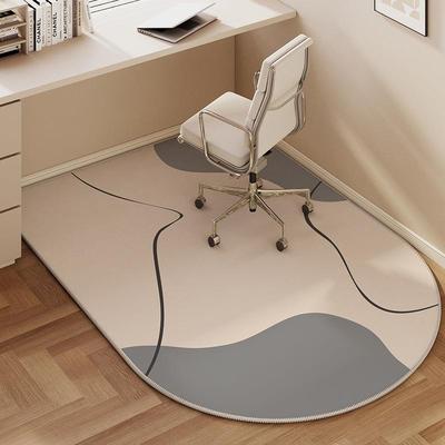简约拱形水晶绒地垫书房电脑椅子防滑地垫梳妆台易打理耐磨地垫