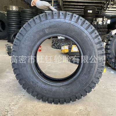 鲁飞750-16 农用拖拉机矿山轮胎 7.50-16 两大块花工矿轮胎18层级