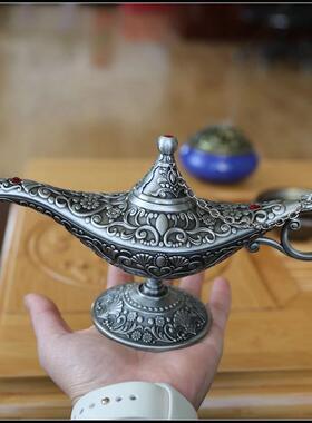 俄罗斯工艺礼品个性创意家居摆饰阿拉丁神灯锌合金欧式覆古许愿