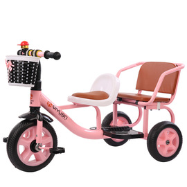 婴儿手推车儿童双人，三轮车脚踏车宝宝双胞胎童车可