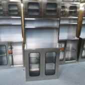 3带04不锈钢加厚厨无品牌 房碗柜橱柜家用带厨边房储物柜门餐柜斗