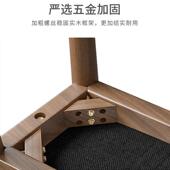 实木化妆凳高级感梳妆凳子简约梳妆台椅子马鞍凳卧室餐厅家用板凳