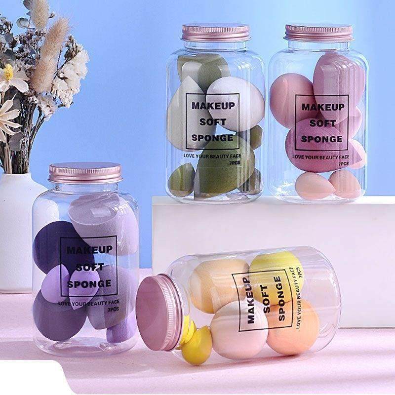 8Pcs Mini Makeup Sponge Face Beauty Cosmetic Powder Puff