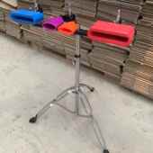 新款 小打乐器梆民乐木打高低音子爵士鼓塑料牛铃戏曲击乐团剧团鱼