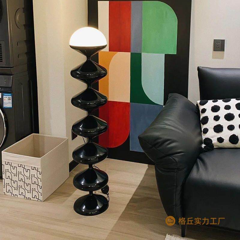 北欧中古奶油风艺术葫芦落地灯网红装饰简约客厅卧室沙发旁墙角灯