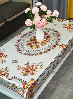 【中国红】90*150家用桌布pvc防水防油防烫免洗长方形桌台布茶几