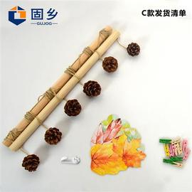 网格照片墙挂饰3/5/6/7寸相片墙相框麻绳幼儿园画画手工装饰挂件