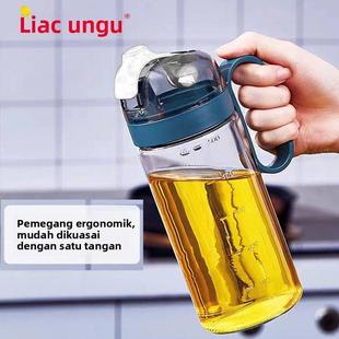 紫丁香大号油罐厨房家用油瓶套装醋壶调味料瓶加厚玻璃防漏油壶