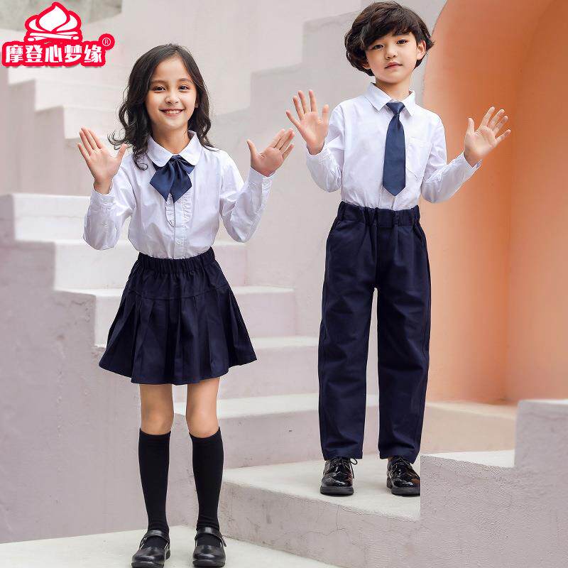 儿童校服英伦风小学生班服春秋衬衫套装学院派幼儿园园服秋冬校服