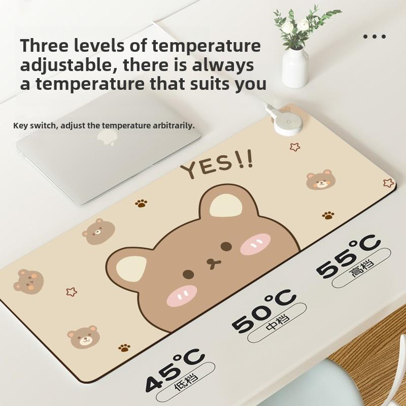 加热鼠标垫超大桌面垫宿舍学习写字台办公室冬季加热恒温书桌垫