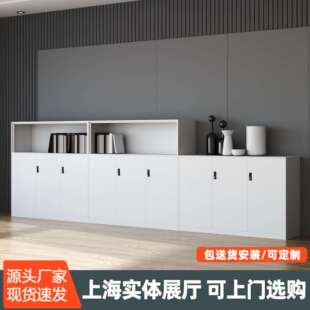 厂家XFT直销铁皮件柜办钢公室凭证物柜落地资料矮柜制文对开密码
