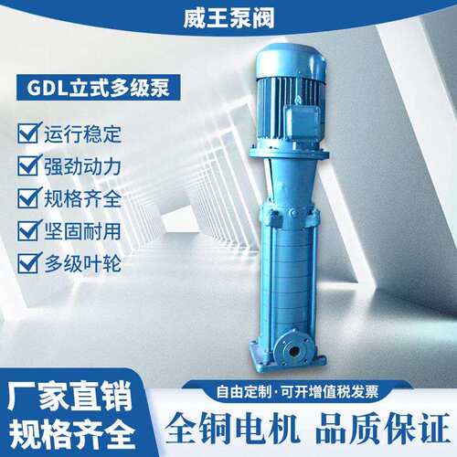 正品多级泵厂家全年保修，50GDL12-15X9，全系列不锈钢多级泵