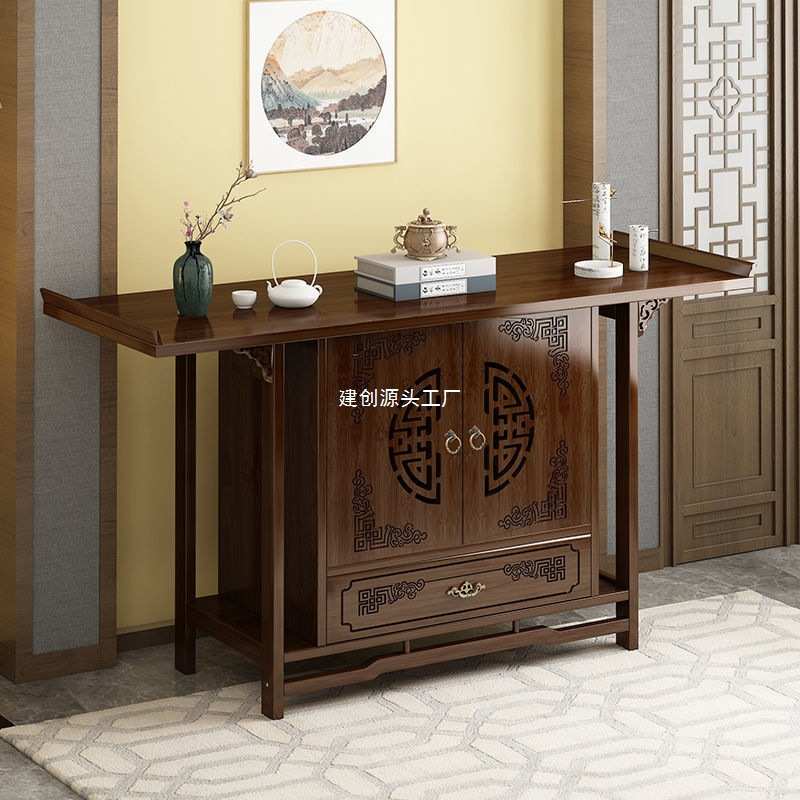 供桌佛台家用香案佛柜神位柜中式玄关台实木爷柜神柜供台条案
