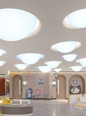 ed室内半球22754吸顶圆灯客厅现代简约半形餐厅灯楼梯l用店铺商月