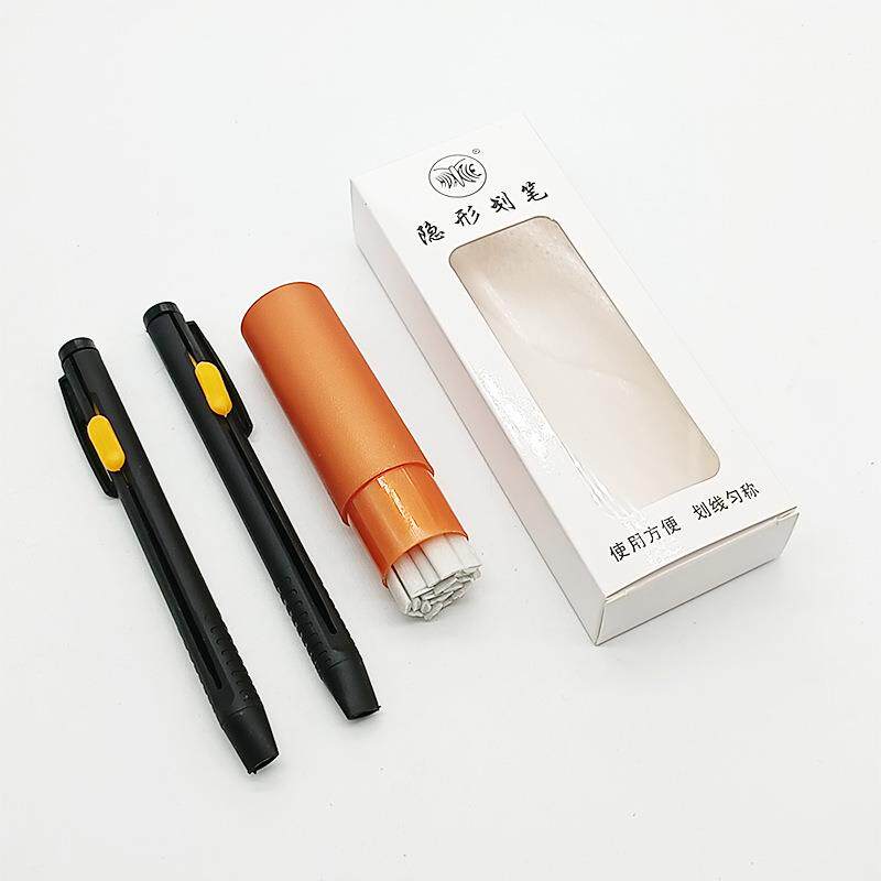 工厂直销免削隐形划笔制衣点位专用可替换蜡质笔划粉笔高温消失笔