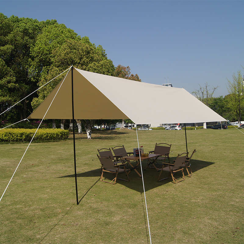 天幕户外野营防晒多功能牛津布遮阳棚轻便防雨野外帐篷易携带天幕