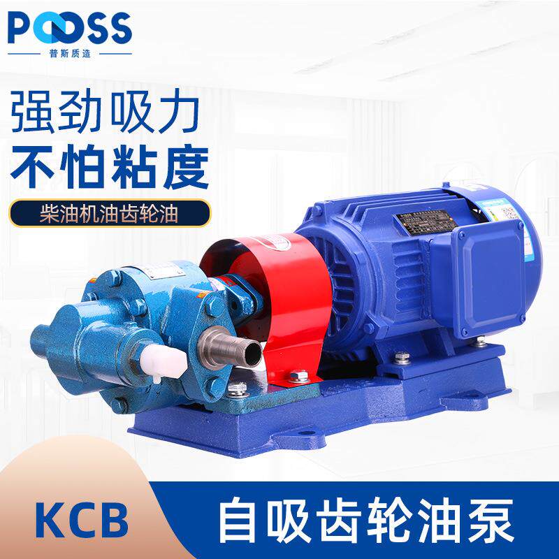 普斯齿轮油泵电机CB两相220v机油柴油泵380大流量高压输油自吸泵